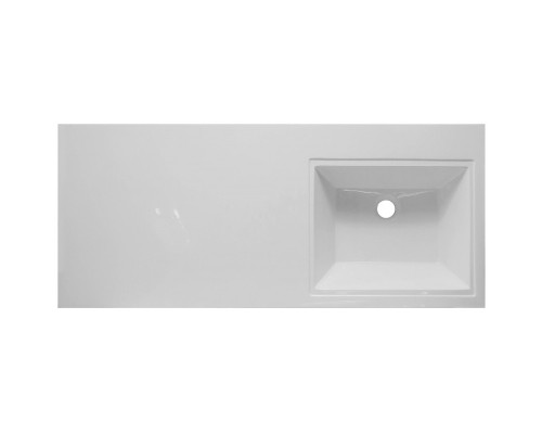 Тумба с раковиной Эстет Dallas Luxe 130 R ФР-00002275 подвесная Белая