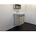 Тумба с раковиной Comforty Вена 45 00-00006653 подвесная Дуб дымчатый