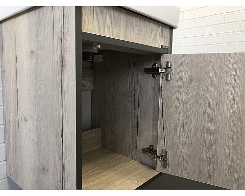 Тумба с раковиной Comforty Вена 45 00-00006653 подвесная Дуб дымчатый Тумба с раковиной Comforty Вена 45 00-00006653 подвесная Дуб дымчатый