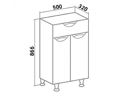 Полупенал Runo Барселона 50 УТ000002342