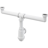 Сифон для кухонной мойки Alcaplast A448-DN50/40 Белый