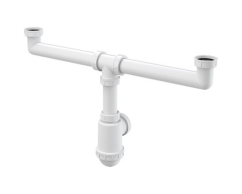 Сифон для кухонной мойки Alcaplast A448-DN50/40 Белый