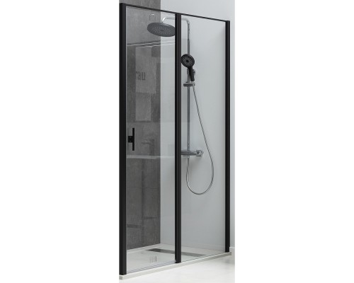 Душевая дверь Allen Brau Priority 160 3.31039.BBA профиль Черный браш стекло прозрачное