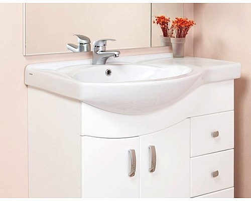 Тумба под раковину Onika Эльбрус 82 R 108202 Белая