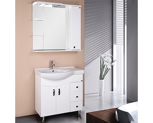 Тумба под раковину Onika Эльбрус 82 R 108202 Белая