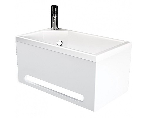 Панель с раковиной 1MarKa Tiny XS Mini 39 L У86733 подвесная Белая глянцевая