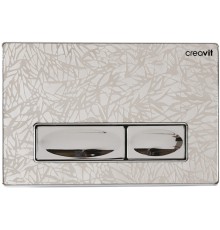 Клавиша смыва Creavit Design Ozel Хром с декором