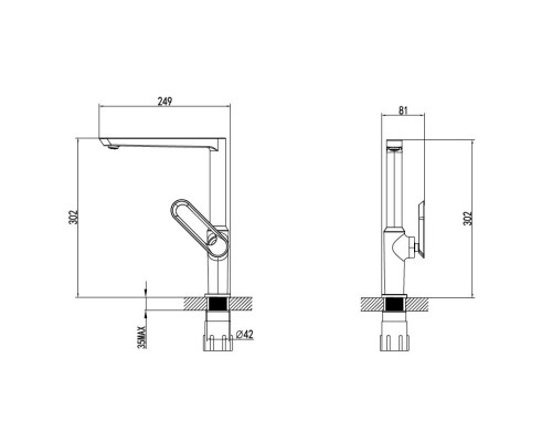 Смеситель Bien Hermes BE11009408 для кухонной мойки