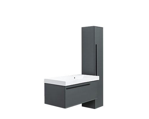 Тумба под раковину La Fenice Elba Grigio серый 90