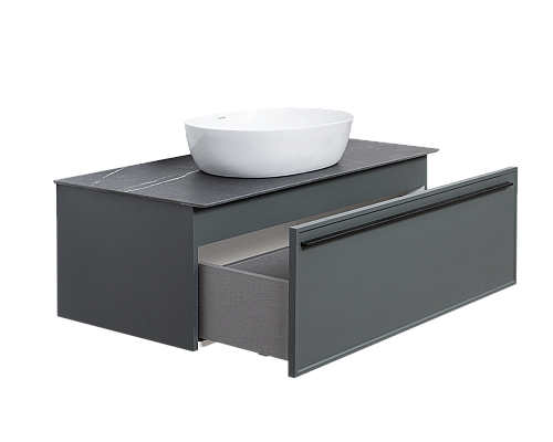 Тумба под раковину La Fenice Elba Grigio серый 90