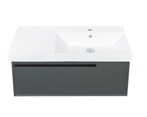 Тумба под раковину La Fenice Elba Grigio серый 90