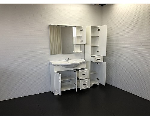 Зеркальный шкаф Comforty Севилья 100 00003132628 Слоновая кость