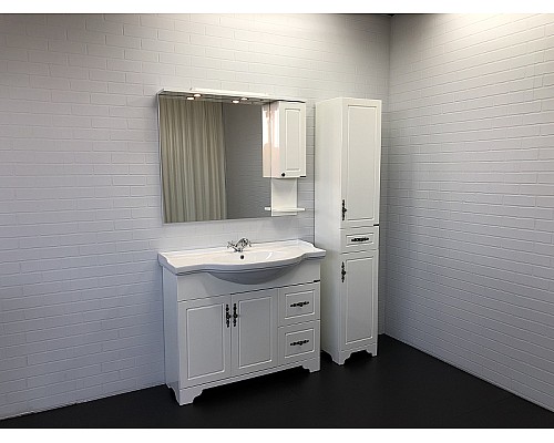 Зеркальный шкаф Comforty Севилья 100 00003132628 Слоновая кость