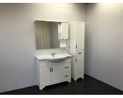 Зеркальный шкаф Comforty Севилья 100 00003132628 Слоновая кость