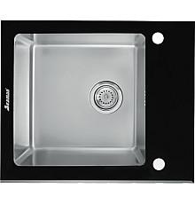 Кухонная мойка Seaman Eco Glass SMG-610B.B Нержавеющая сталь