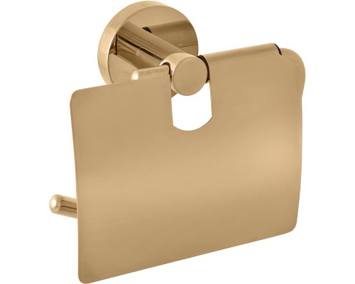 Держатель туалетной бумаги Rav Slezak Colorado COA0400Z с крышкой Золото