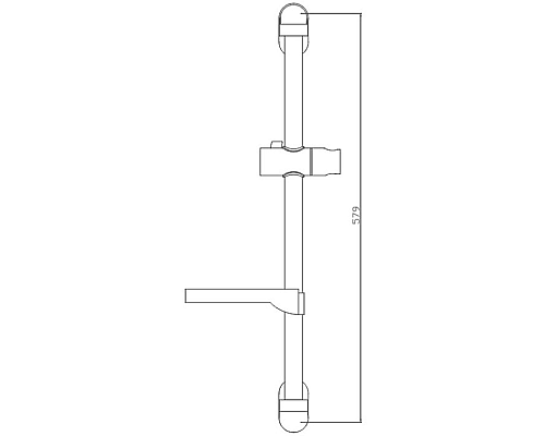 Душевая штанга Haiba HB8007 Хром