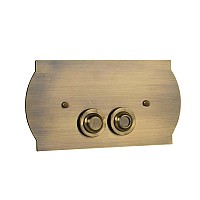 Кнопка для инсталляции латунь Boheme 651 бронза