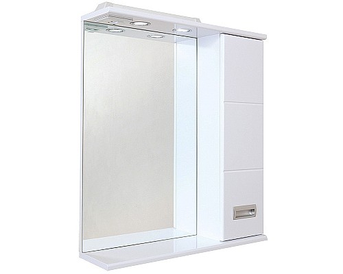 Зеркало со шкафом Onika Балтика 67.02 R 206704 с подсветкой Белое