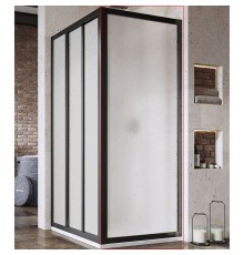 Душевая стенка Ravak Supernova APSS-90 профиль Черный пластик Pearl