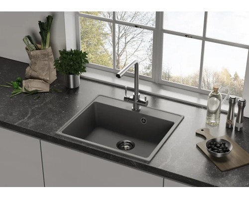 Кухонная мойка Ulgran Quartz Трюфель