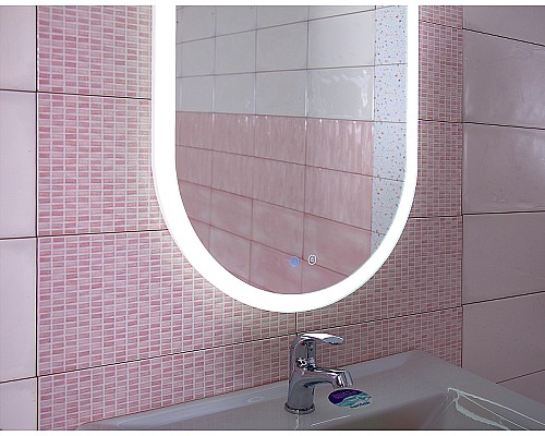 Зеркало Бриклаер Вега 55 4627125415715 с подсветкой с сенсорным выключателем и подогревом