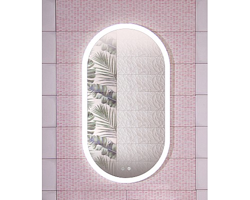 Зеркало Бриклаер Вега 55 4627125415715 с подсветкой с сенсорным выключателем и подогревом