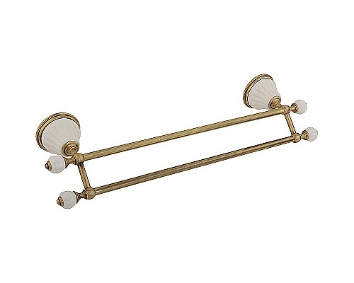 Полотенцедержатель Migliore Olivia 17439 двойной Бронза Белый