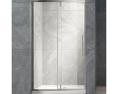 Душевая дверь Veconi Vianno VN-34 100 VN34-100-01-C7 профиль Хром стекло прозрачное