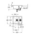 Кухонная мойка Grohe K500 56 Черный гранит