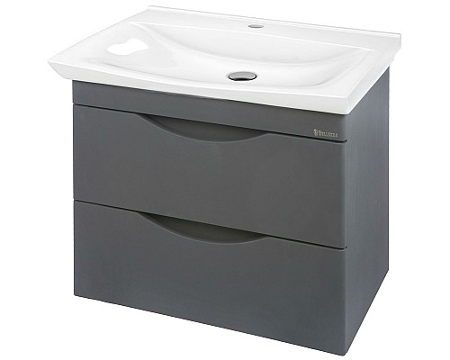 Тумба под раковину Bellezza Санриса 60 4630109180363 подвесная Серебро