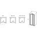 Душевая дверь Ravak Supernova SDZ3-90 профиль Белый стекло Transparent