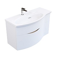 Тумба под раковину Kerama Marazzi RIVA 100 см левая, белая матовая