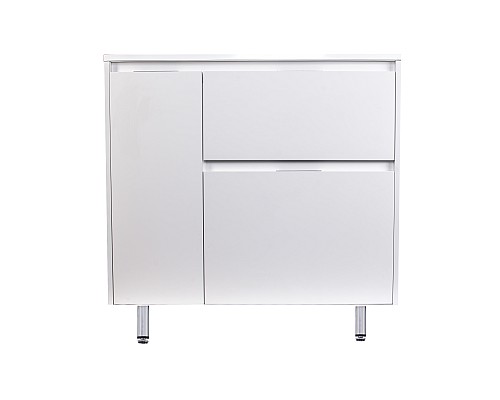 Тумба под раковиной напольная Style Line Барселона 90 правая с выкатной корзиной, белая