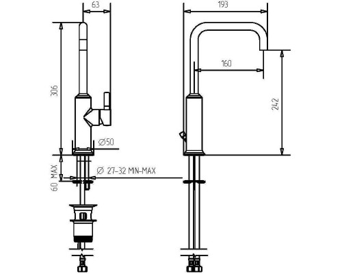 Смеситель для раковины Migliore Sirius 28174 Золото