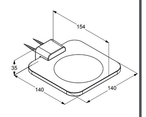 Мыльница Kludi E2 4998505 Хром