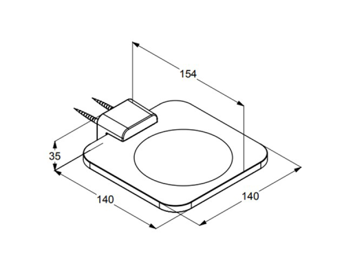 Мыльница Kludi E2 4998505 Хром