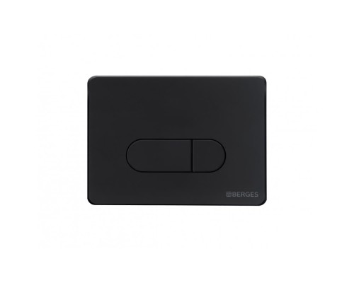 Инсталляция BERGES для скрытого монтажа унитаза NOVUM кнопка D5 Soft Touch черная