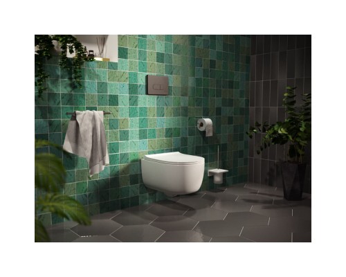 Инсталляция BERGES для скрытого монтажа унитаза NOVUM кнопка D5 Soft Touch черная