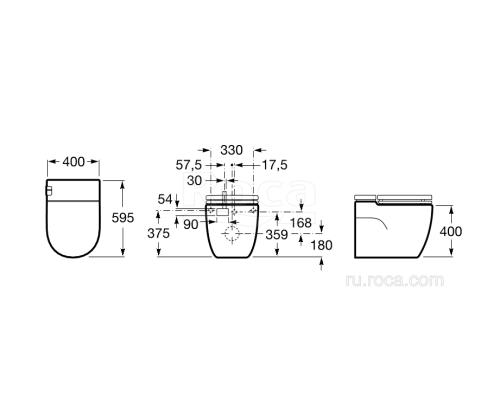 Напольный унитаз Roca Meridian In-Tank 893303000