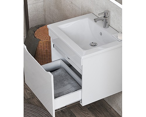 Тумба под раковину Vigo Grani 60 tp.GRI.ELI.60.1Y подвесная Белая