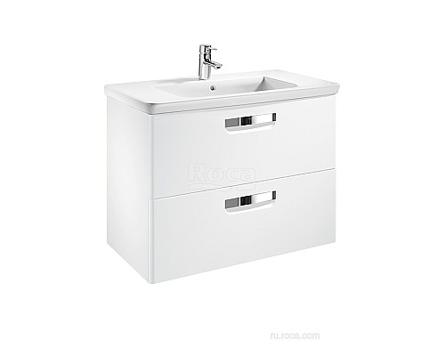 Тумба под раковину Roca The Gap 80 ZRU9302732 белая матовая