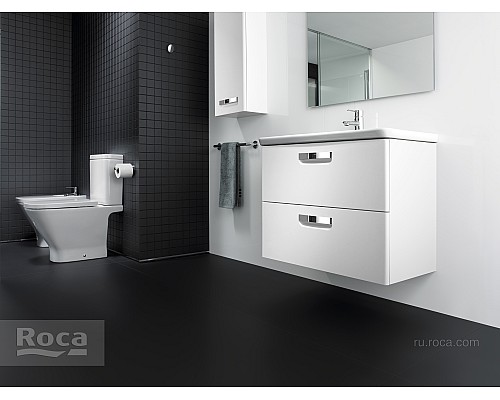 Тумба под раковину Roca The Gap 80 ZRU9302732 белая матовая