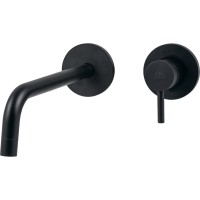 Смеситель Paffoni Light LIG006NO70 с внутренней частью, для раковины, черный