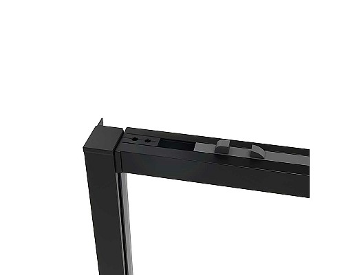 Душевая дверь Vincea Slim Soft 120 VDS-1SS120CLB профиль Черный стекло прозрачное