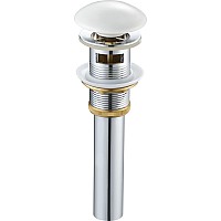 Донный клапан с переливом белый SantiLine SL-101