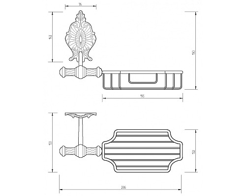 Мыльница Migliore Elisabetta 17042 Хром
