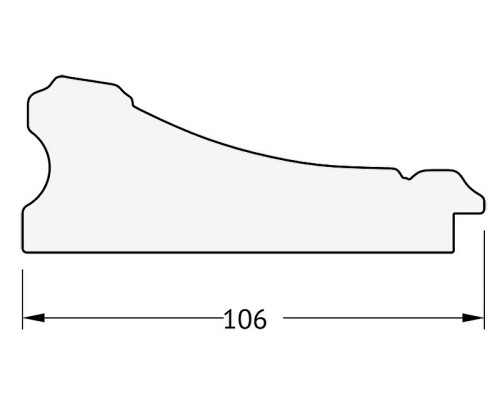 Зеркало Evoform Exclusive 120х60 BY 3502 с фацетом в багетной раме - Барокко серебро 106 мм