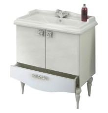 Тумба с раковиной Comforty Монако 80-1 00004136578 Белая