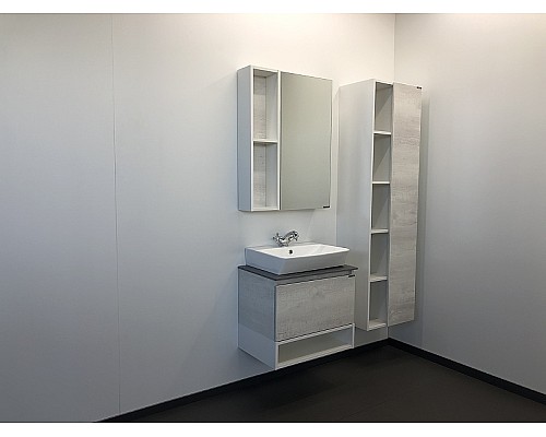 Зеркальный шкаф Comforty Прага 60 00004147599 Дуб белый